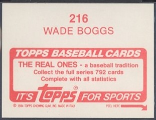 1984 Topps Stickers
